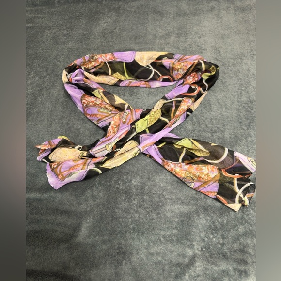 Colorful Patterned Scarf - Picture 5 of 6